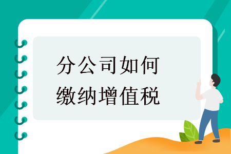 分公司如何缴纳增值税