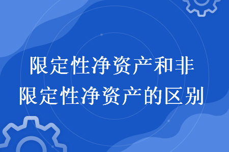 净资产指的是什么! 非限定性净资产指的是什么