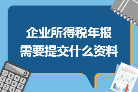 企业所得税年报需要提交什么资料