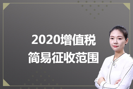 2020增值税简易征收范围