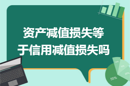 资产减值损失等于信用减值损失吗