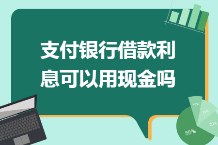 支付银行借款利息可以用现金吗