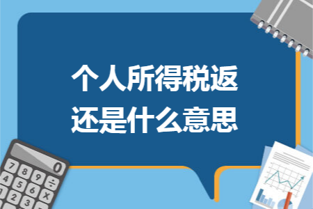 个人所得税返还是什么意思